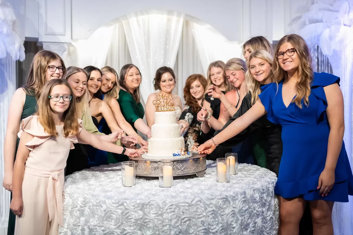 New Orleans wedding reception menu featuring local cuisine and festive celebration