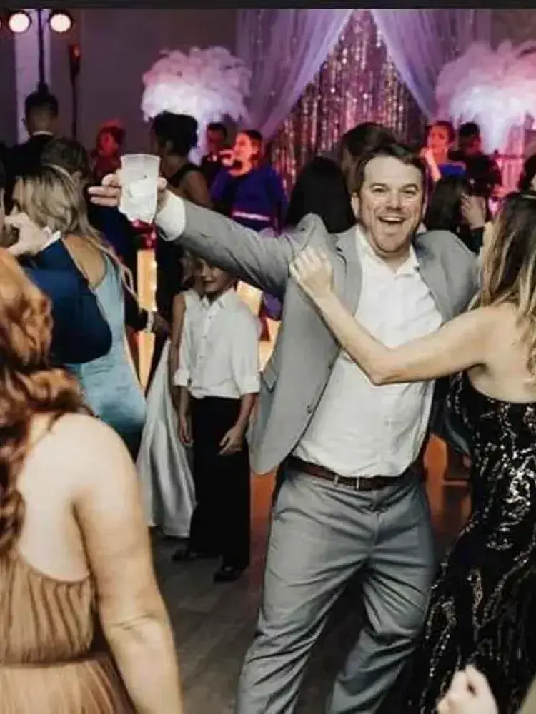 A couple shares their first dance at Magnolia Valley Weddings & Events wedding reception.